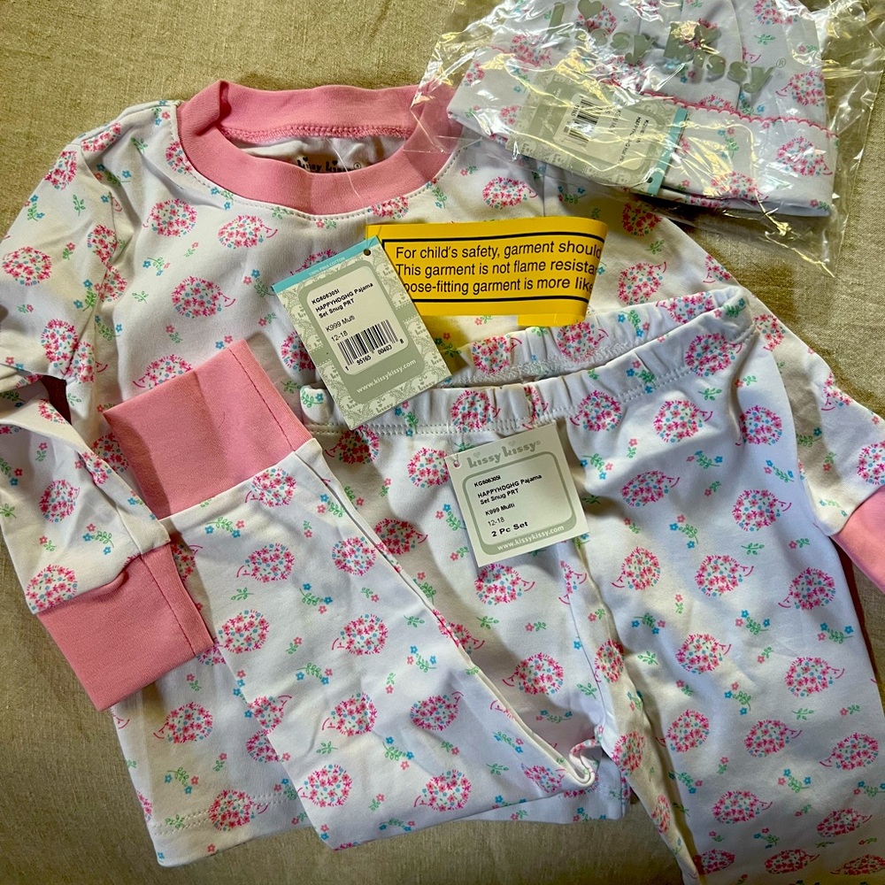 Kissy Kissy Girl Hedgehog PJ’s 12-18 month